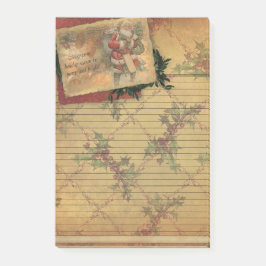 Old World Santa Holiday Season Sticky Note Pad