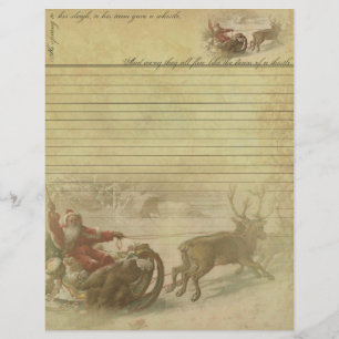 Old World Santa Letterhead - Brief van Santa