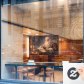 Old World Santa Raamsticker (Cafe Raam)