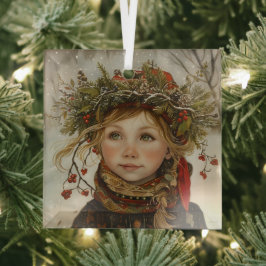 Old World Winter Child Glas Ornament