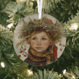 Old World Winter Child Glas Ornament
