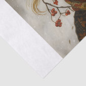 Old World Winter Child Tissuepapier (Detail)