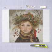 Old World Winter Child Tissuepapier (Craft)