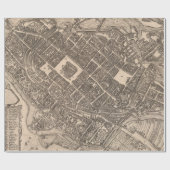 Old Wroclaw Poland Map (1588) Cadeaupapier (Vlak)