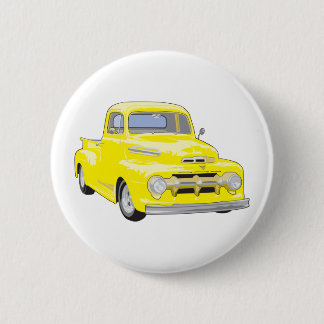 Old Yellow Truck Ronde Button 5,7 Cm