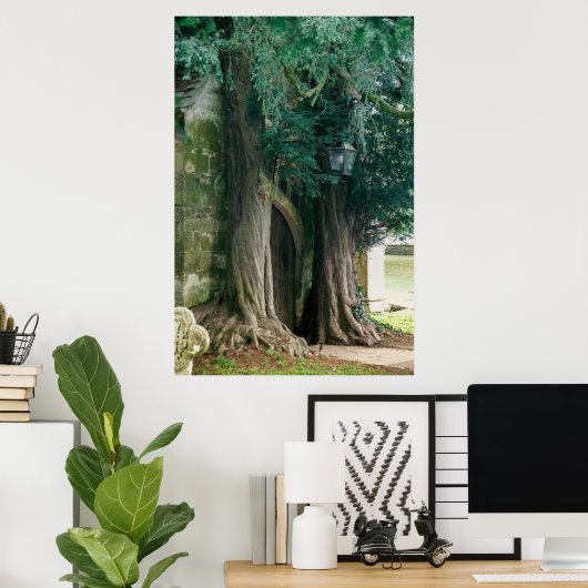 Old Yew Trees Poster (Thuiskantoor)
