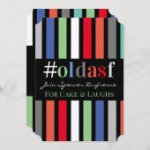 #oldasf Anniversaire Fun Invitation (Devant / Derrière)