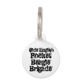 Olde English Pocket Beagle Brigade Dog Label Huisdierpenning