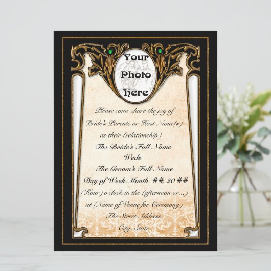 Olde New Orleans (Uitnodiging Sjabloon) Kaart (Staand voorkant)