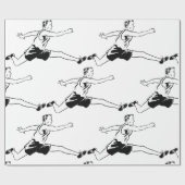 Olden Days Hurdler Cadeaupapier (Vlak)