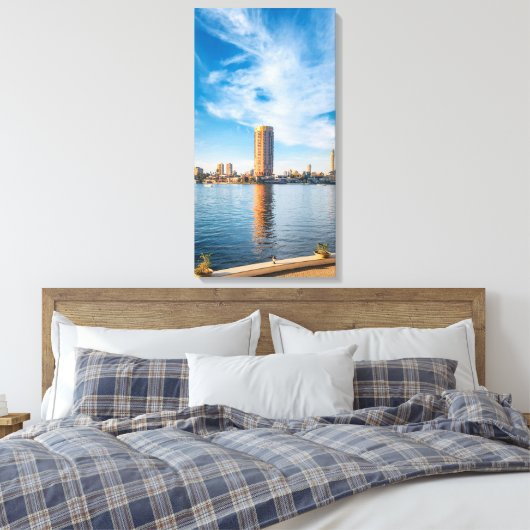 olden Nile Morning in Cairo Canvas Afdruk (Insitu (Slaapkamer))
