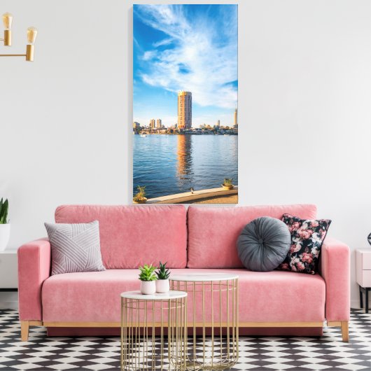 olden Nile Morning in Cairo Canvas Afdruk (Insitu (Woonkamer))