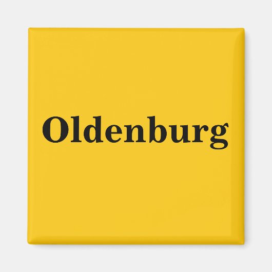 Oldenburg aimant panneau or Gleb (Devant)