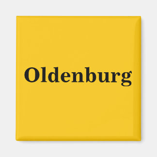 Oldenburg Magnet Schild Gold Gleb Magneet