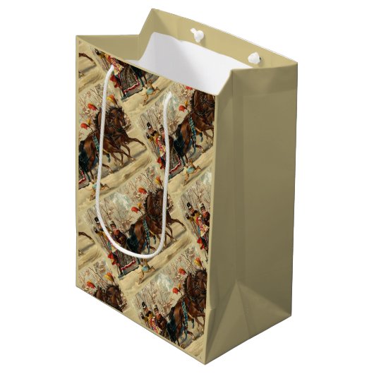 Older and Younger Sisters Ride - Mary Evans Medium Cadeauzakje (Voorkant Gekanteld)