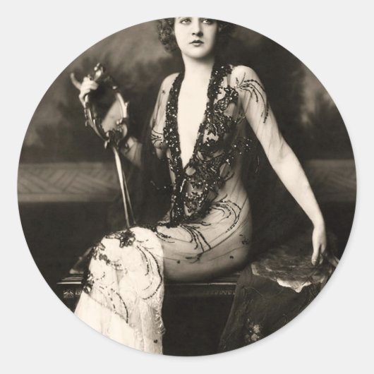 Oldhollywood1 Ronde Sticker (Voorkant)