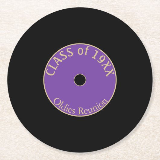 Oldies Fun. Onderzetters van klasse reünie (Voorkant)