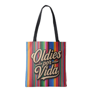 Oldies por vida Sarape Print Draagtas