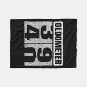 Oldometer &# -40 40th Birthday 40 Year Old Funny  Fleece Deken (Voorkant (Horizontaal))