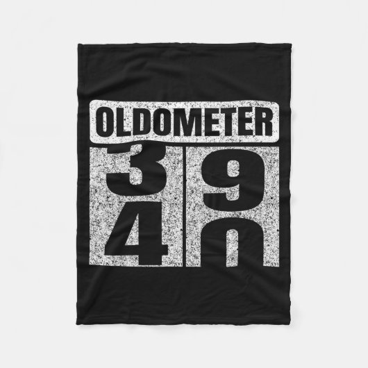 Oldometer &# -40 40th Birthday 40 Year Old Funny  Fleece Deken (Voorkant)