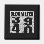 Oldometer &#; -40 40th Birthday 40 Year Old Funny Magneet (Voorkant)