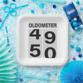 Oldometer 50th Birthday Papieren Bordje (Feest)