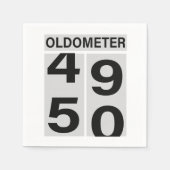 Oldometer 50th Birthday Servet (Voorkant)