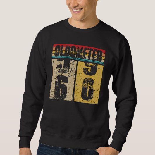 Oldometer 59-60 Shirt Grappig 60ste Draaien 60 Geb (Voorkant)
