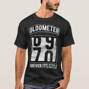 Oldometer 69 70 Classic naar Antiek 70e verjaardag T-shirt