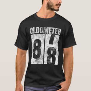 Oldometer 87-88 jaar oude Man vrouw dag Grafische T-shirt