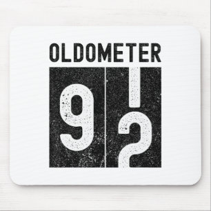 Oldometer 92e verjaardag Funny Retro wordt 92 Jaar Muismat