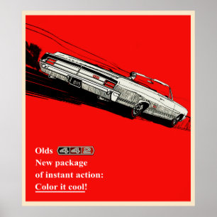 Olds 442 advertentie poster