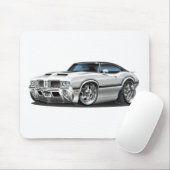 Olds Cutlass 442 Witte auto Muismat (Met muis)