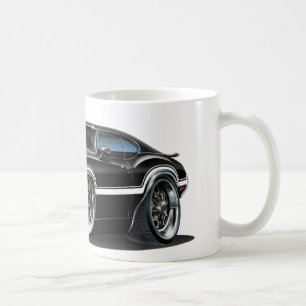 Olds Cutlass 442 Zwarte auto Koffiemok