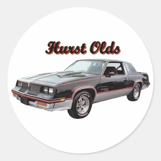 Olds: Hurst Ronde Sticker (Voorkant)
