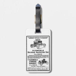 Olds Railroad Inspection Car Bagagelabel