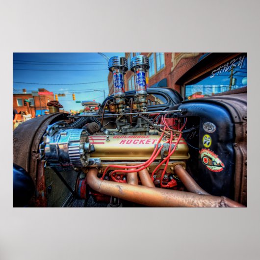 Olds Rocket Poster (Voorkant)