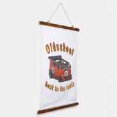 Oldschool Speed - Terug naar de roots! Hangend Wandkleed (Gebogen)