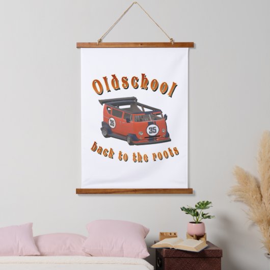Oldschool Speed - ​Terug naar de roots! Hangend Wandkleed (Slaapkamer)