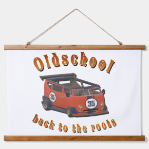 Oldschool Speed - ​Terug naar de roots! Hangend Wandkleed