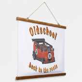 Oldschool Speed - Terug naar de roots! Hangend Wandkleed (Gebogen)