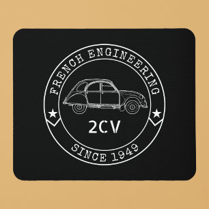 Oldtimer 2CV Abzeichen Engineering Emblem Muismat