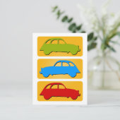 Oldtimer 2cv Ente Ampel Briefkaart (Staand voorkant)