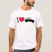Oldtimer 2cv I love Ente T-shirt (Voorkant)