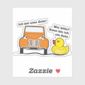Oldtimer 2cv Ich bin eine Ente Humor Sticker (Vel)