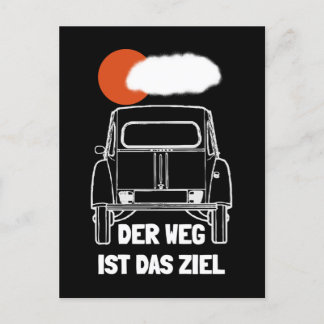 Oldtimer 2cv Retro Sonnenuntergang Briefkaart