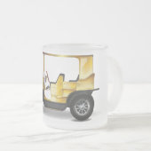 Oldtimer auto matglas koffiemok (Voorkant rechts)