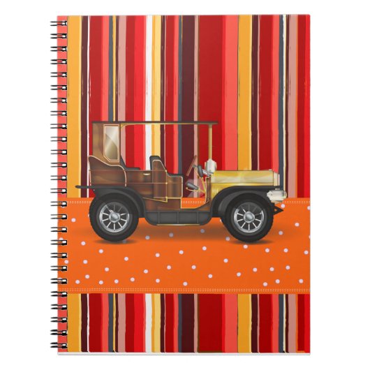 Oldtimer auto notitieboek (Voorkant)