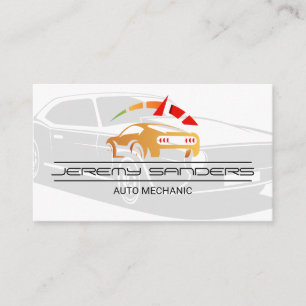 Oldtimer Auto-onderdelen Monteur Visitekaartje