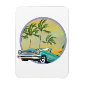 Oldtimer bij schemering magneet (Verticaal)